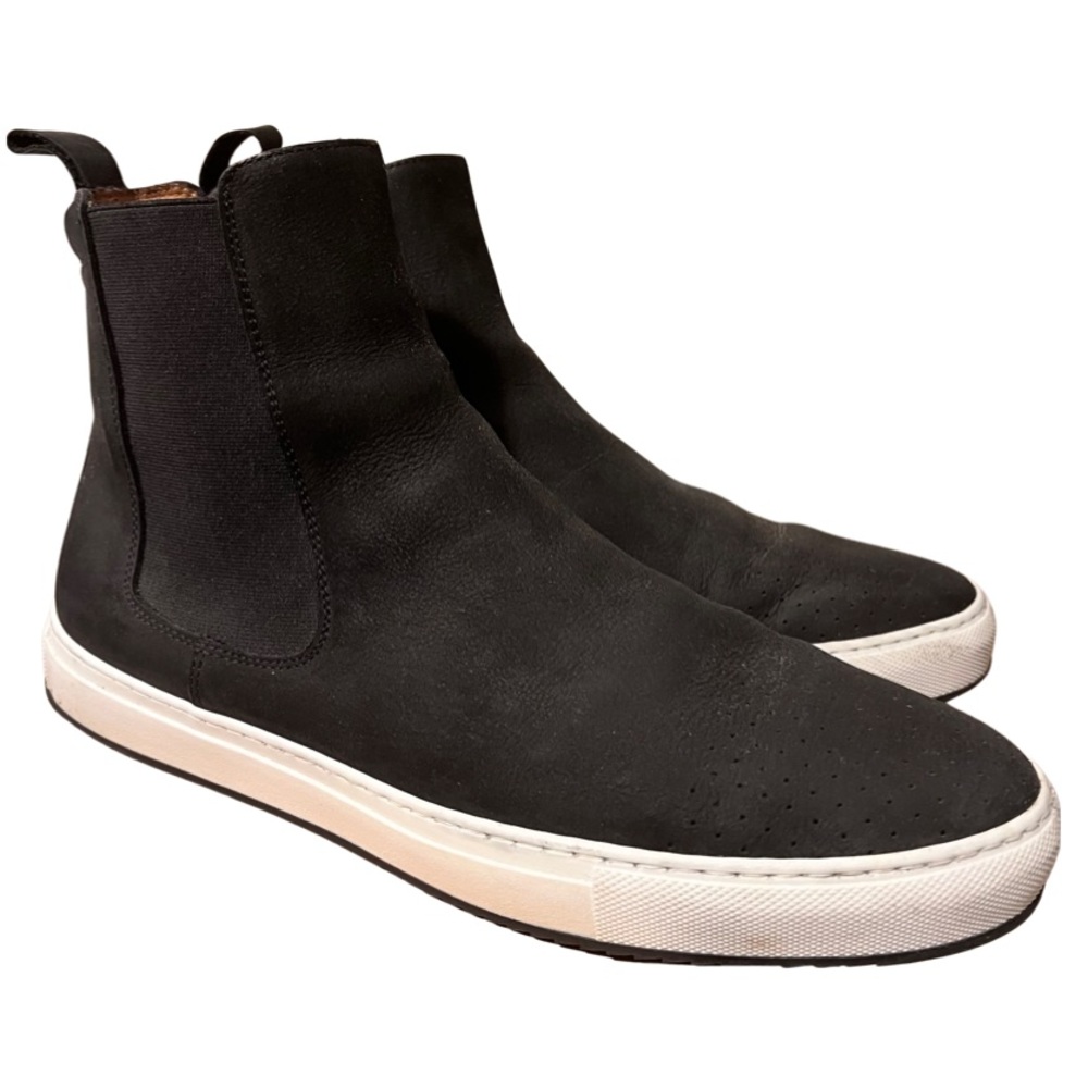 TAFT Leather Pull-On High Top Sneakers EU 45 US 12